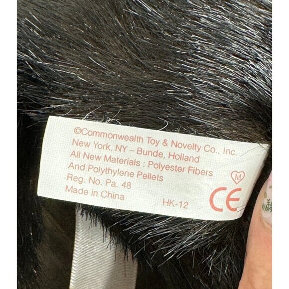 Commonwealth Easter Bunny Rabbit Plush Bow Stuffed Toy Brown Medium - Picture 8 of 10